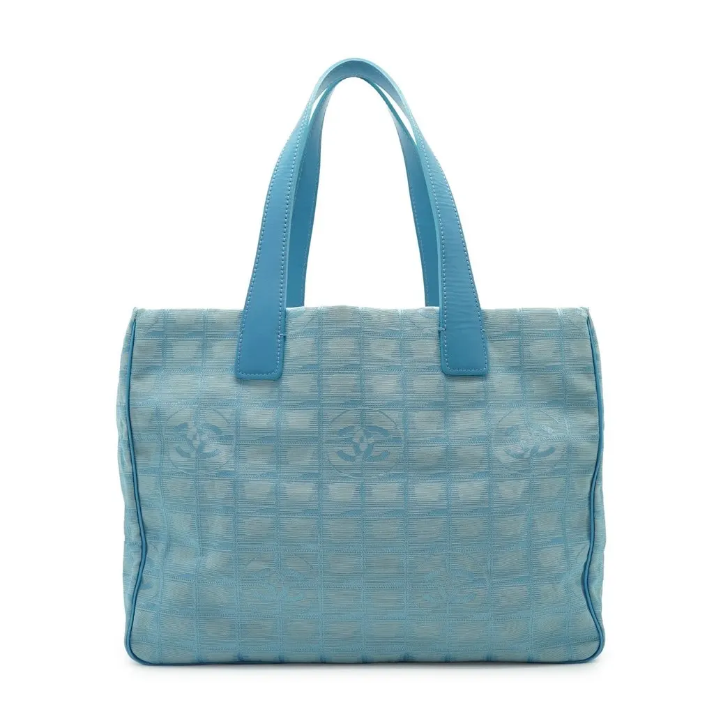 Chanel Tote Bag Vintage New Travel Line Red Good - Back View