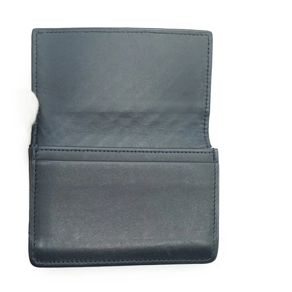 Bottega Veneta Wallet Blue Leather Good - Inside View