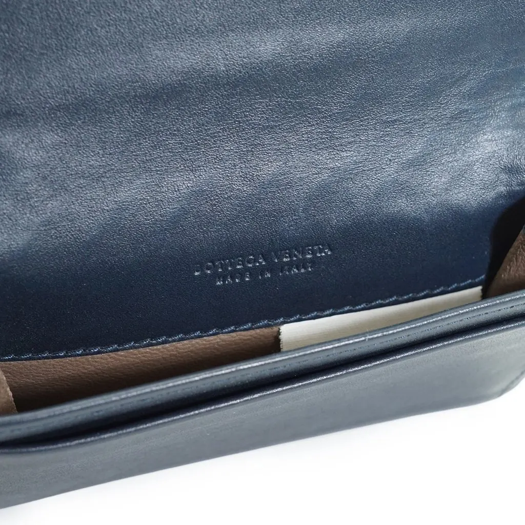 Bottega Veneta Wallet Blue Leather Good - Box View
