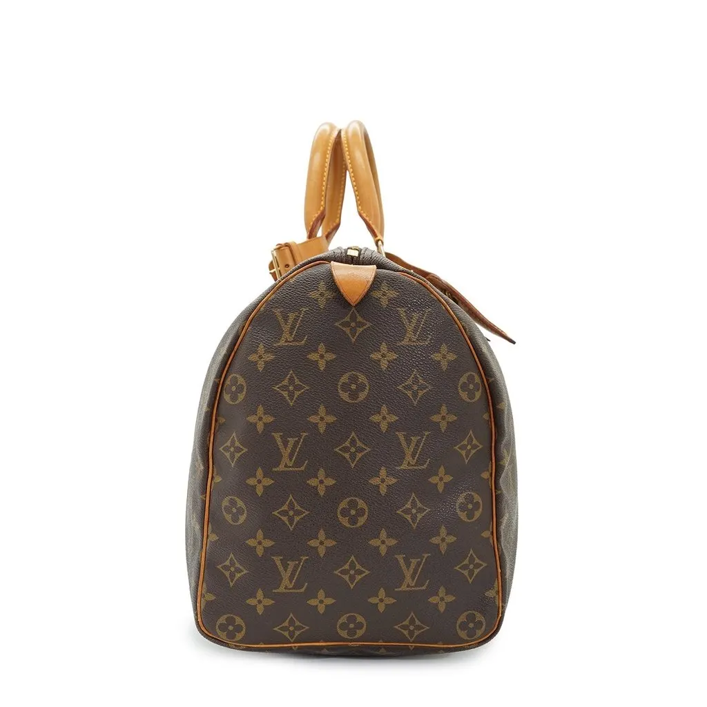 Louis Vuitton Luggage Vintage Keepall Brown Canvas Good - Model View
