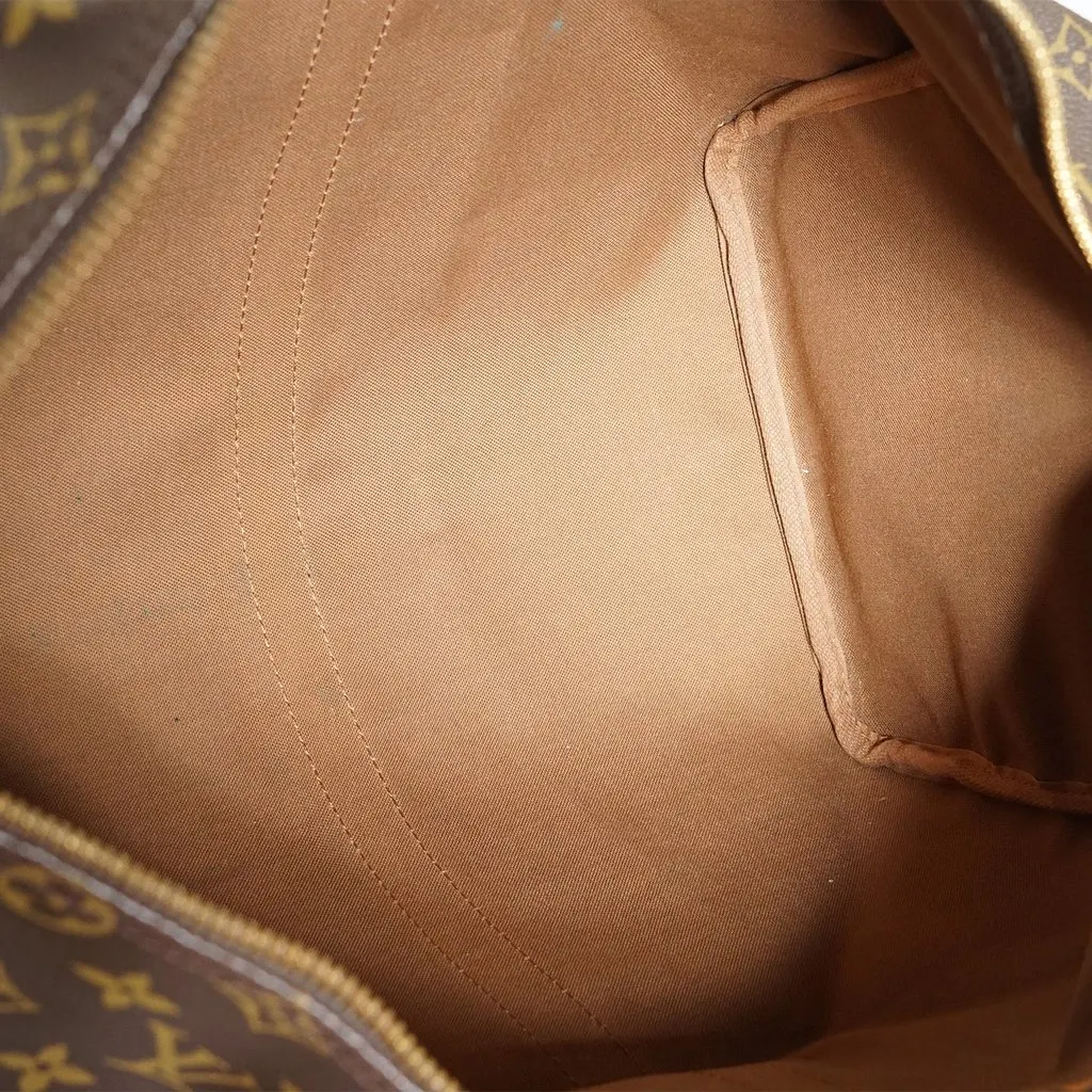 Louis Vuitton Luggage Vintage Keepall Brown Canvas Good - Box View