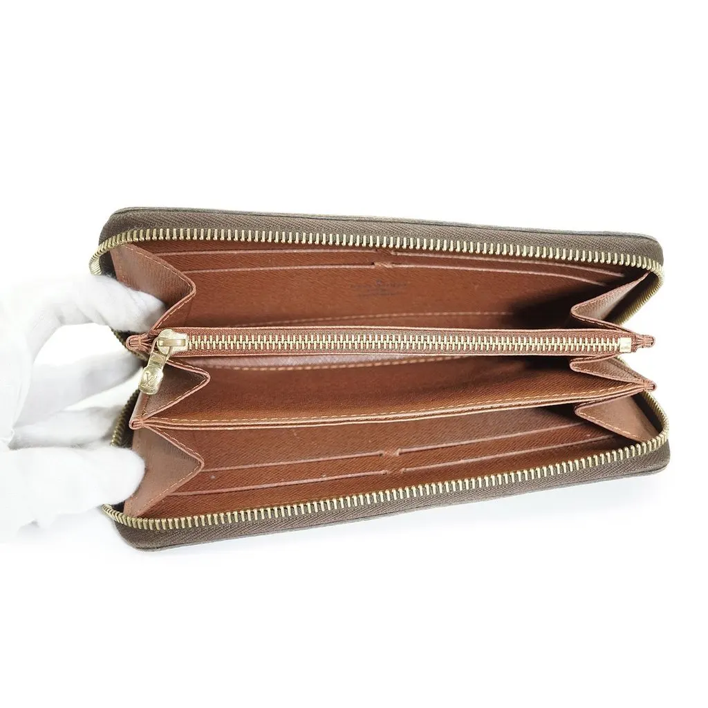 Louis Vuitton Wallet Gold Canvas Good - Inside View