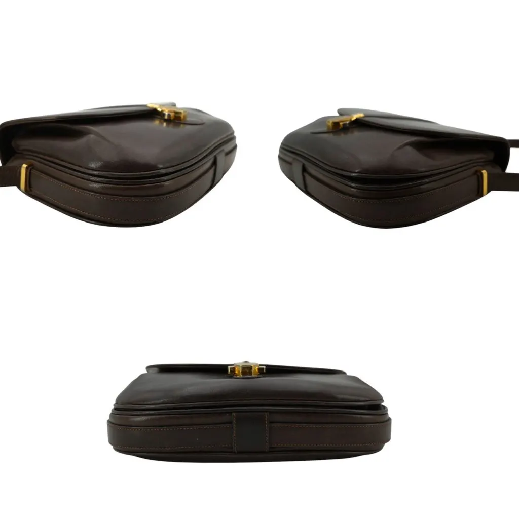Gucci Shoulder Bag Vintage Not Applicable Brown Leather Good - Box View