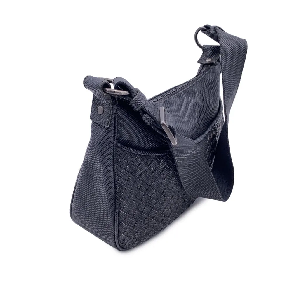 Bottega Veneta Shoulder Bag Marco Polo Black Canvas Good - Model View