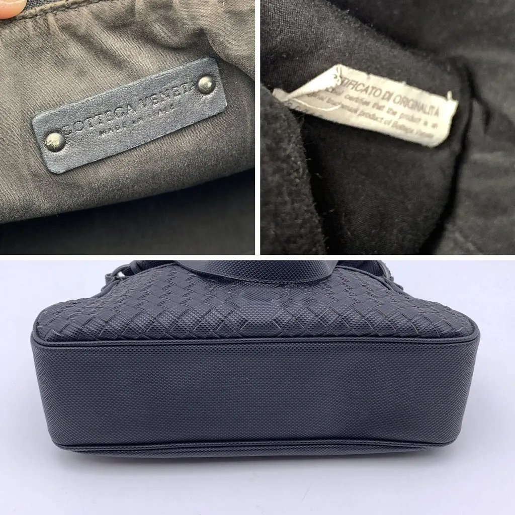 Bottega Veneta Shoulder Bag Marco Polo Black Canvas Good - Box View