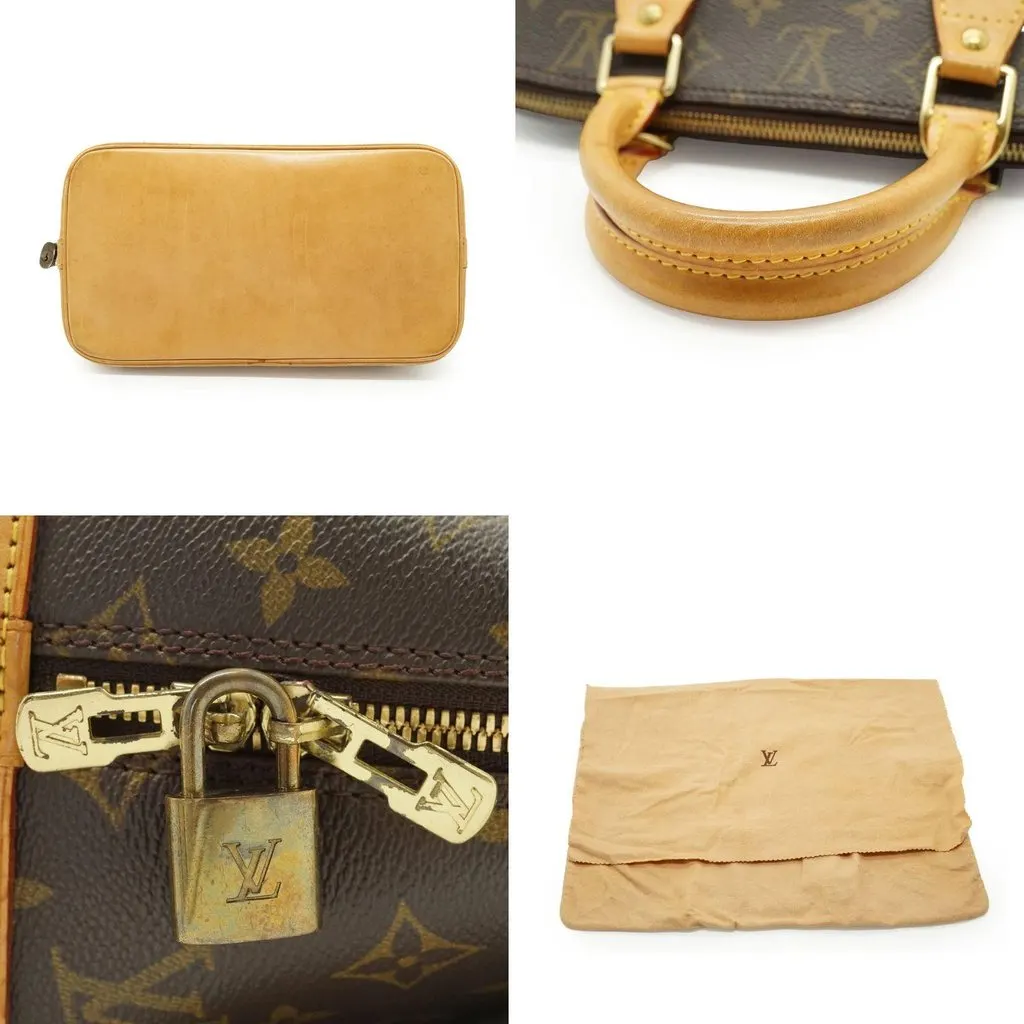 Louis Vuitton Handbag Vintage Alma Brown Canvas Good - Model View