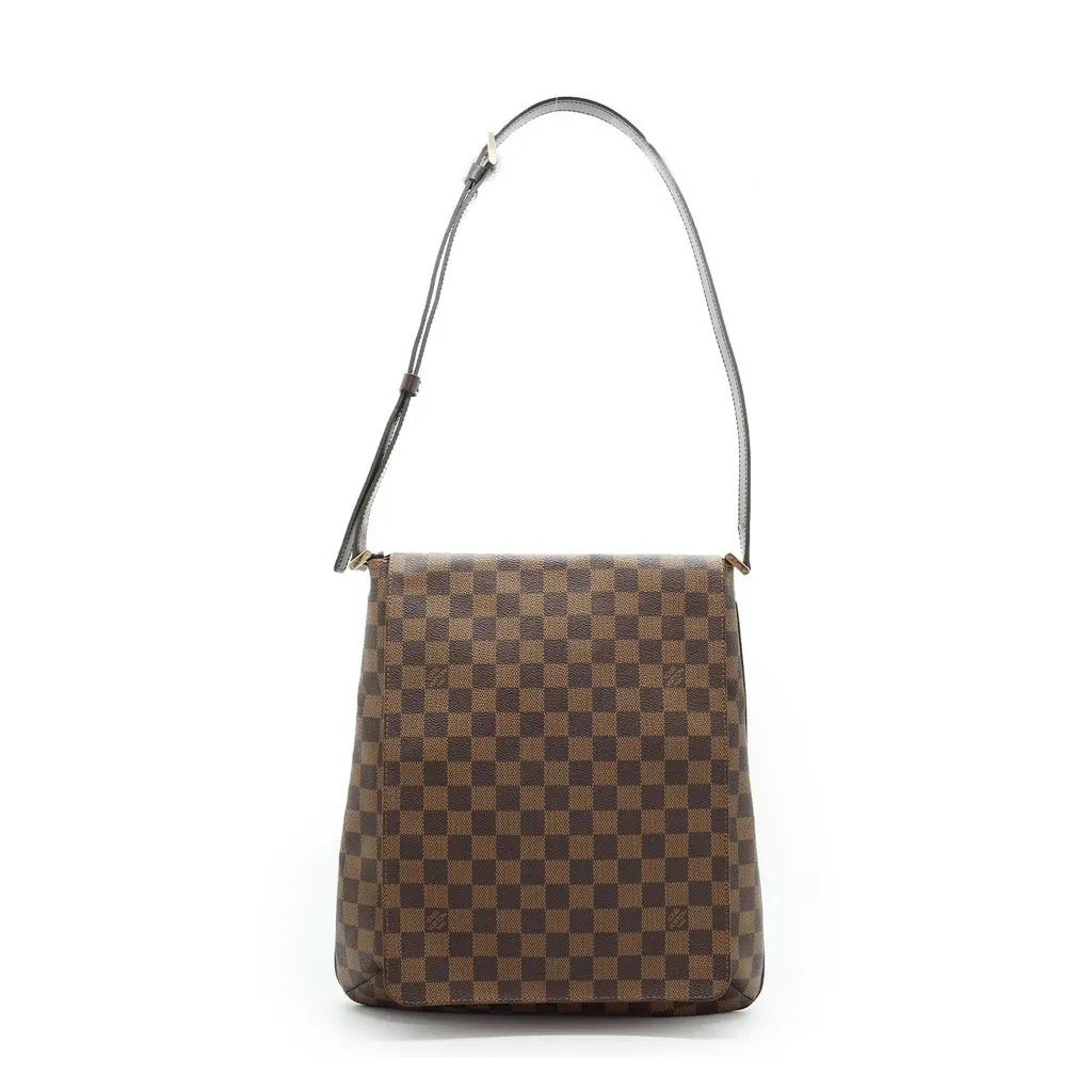 Louis Vuitton Shoulder Bag Vintage Musette Brown Canvas Good - Front View