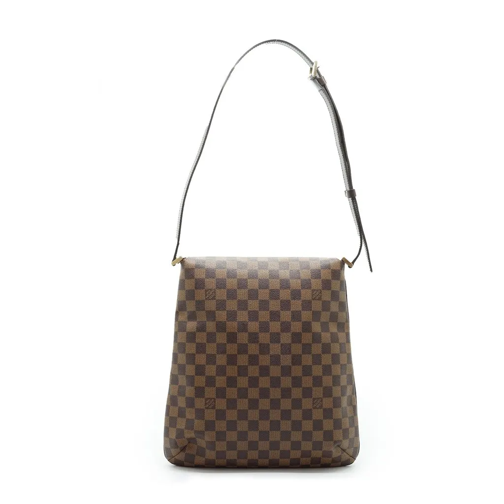 Louis Vuitton Shoulder Bag Vintage Musette Brown Canvas Good - Back View