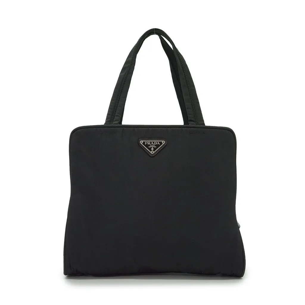 Prada Handbag Tessuto Black Good - Front View