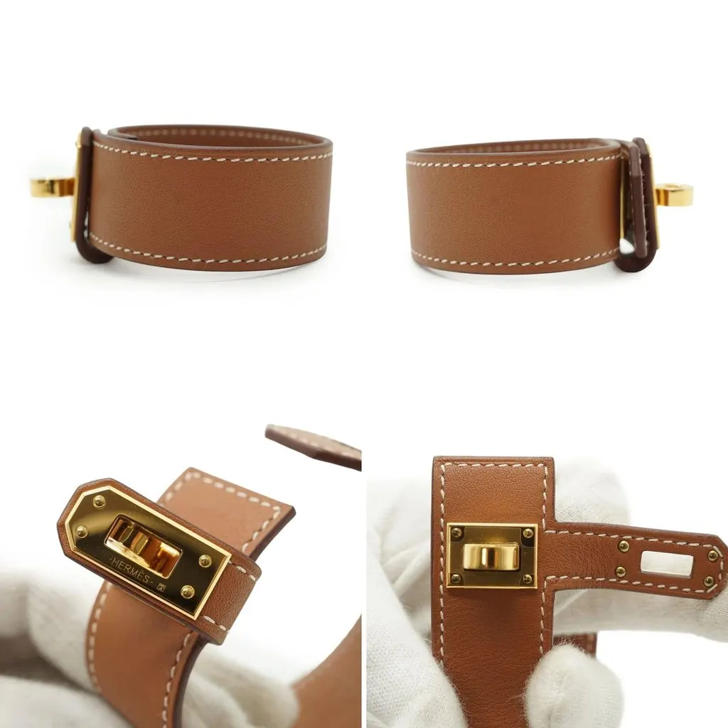 Hermes Bracelet Brown Leather Good - Model View