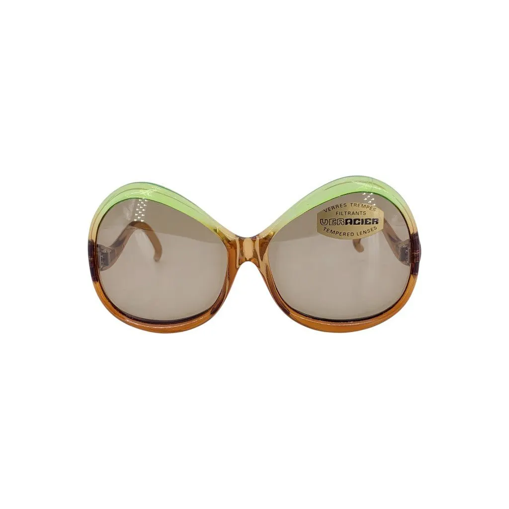 Unsigned Sunglasses Brown Good - Front View