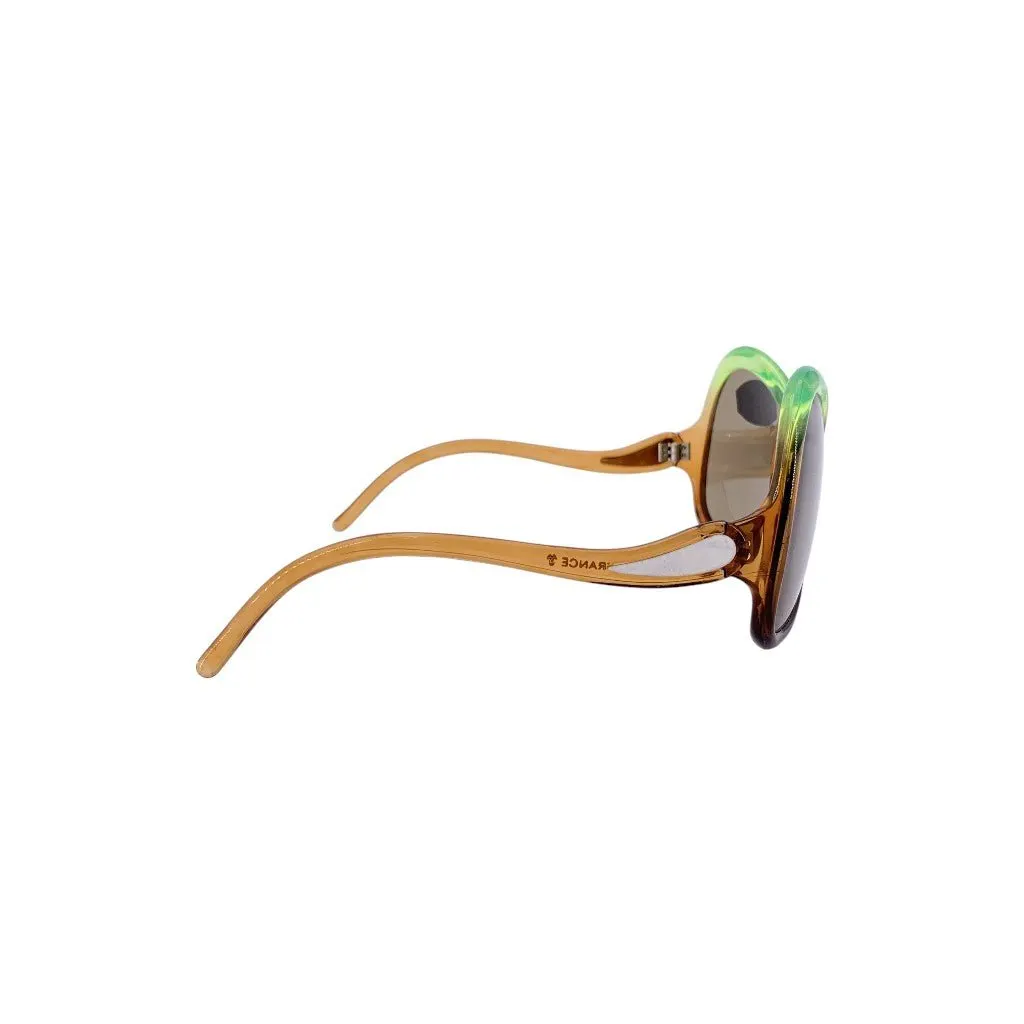 Unsigned Sunglasses Brown Good - Inside View