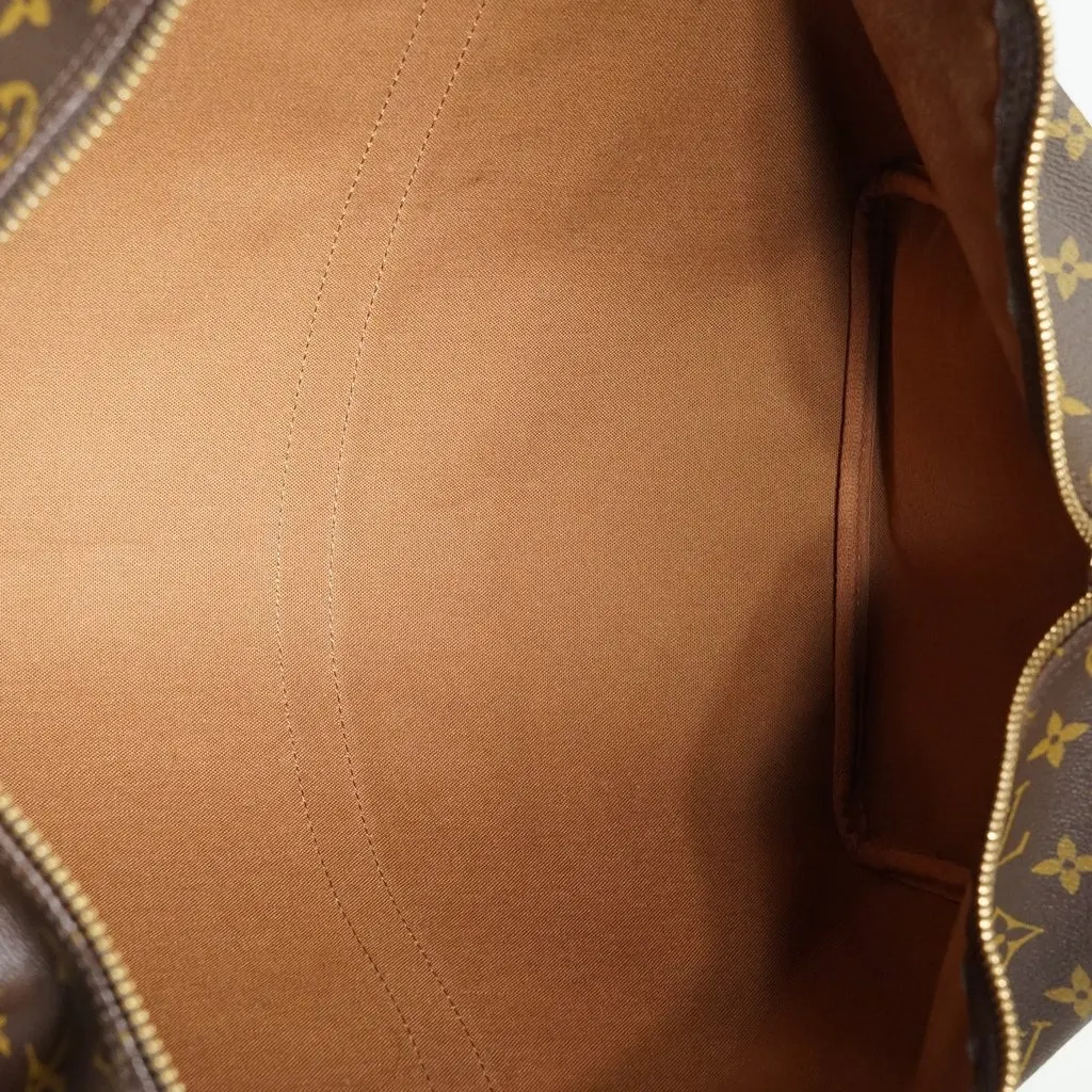Louis Vuitton Luggage Vintage Keepall Brown Canvas Good - Inside View
