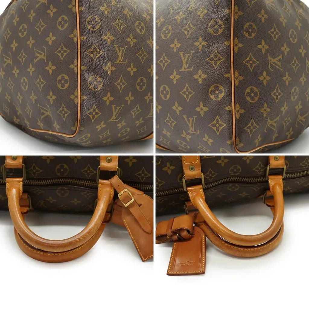 Louis Vuitton Luggage Vintage Keepall Brown Canvas Good - Box View