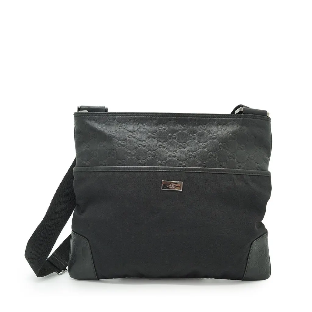 Gucci Crossbody Bag Monogram Black Good - Front View