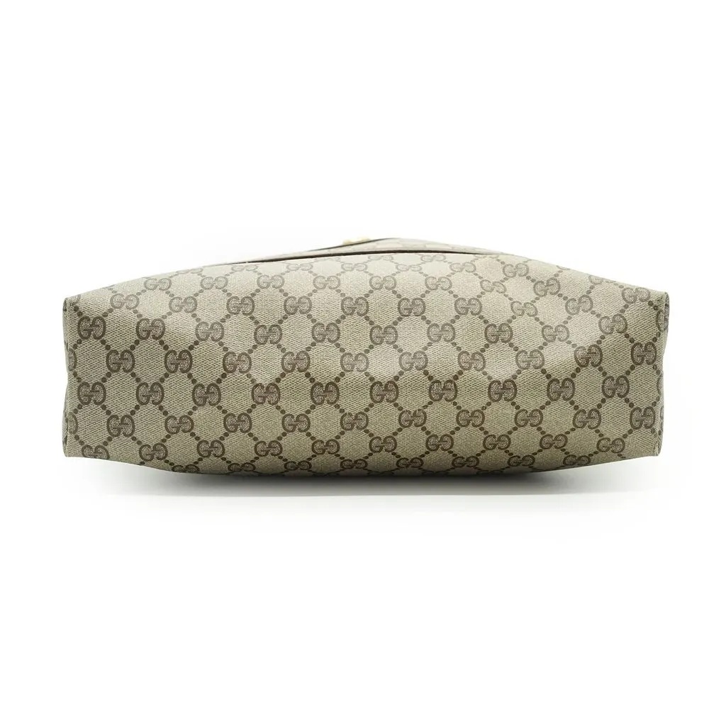 Gucci Tote Bag Vintage Ophidia Shopping Beige Canvas Good - Inside View