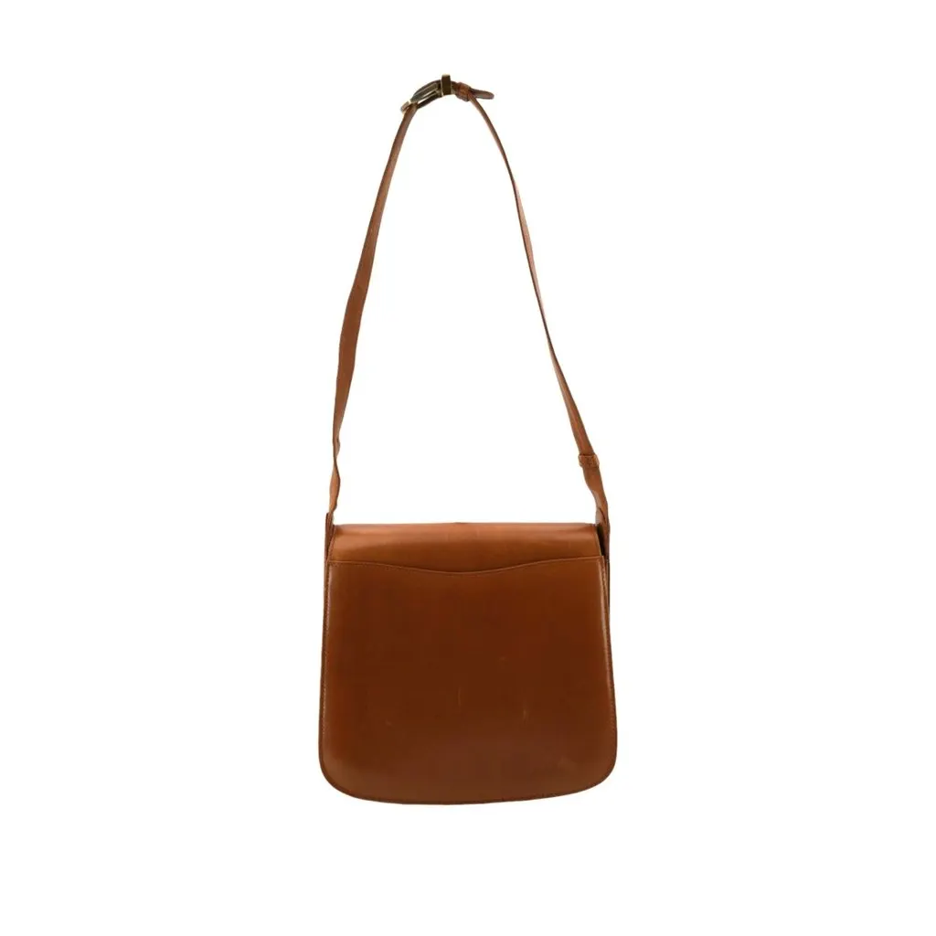 Gucci Shoulder Bag Vintage G Closure Brown Leather Good - Inside View