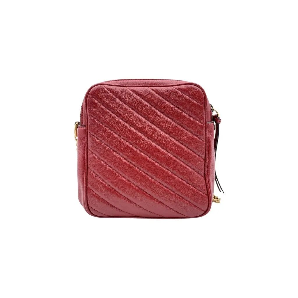 Gucci Crossbody Bag GG Marmont Red Leather Good - Inside View