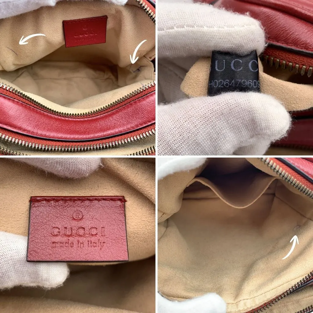 Gucci Crossbody Bag GG Marmont Red Leather Good - Box View