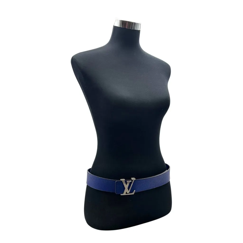 Louis Vuitton Belt Blue Leather Good - Inside View