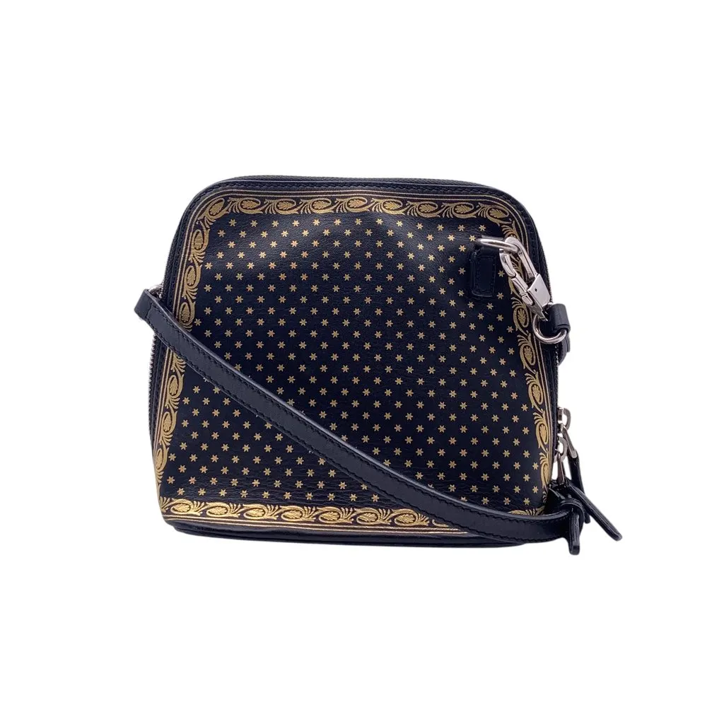 Gucci Crossbody Bag Guccy Black Leather Good - Inside View