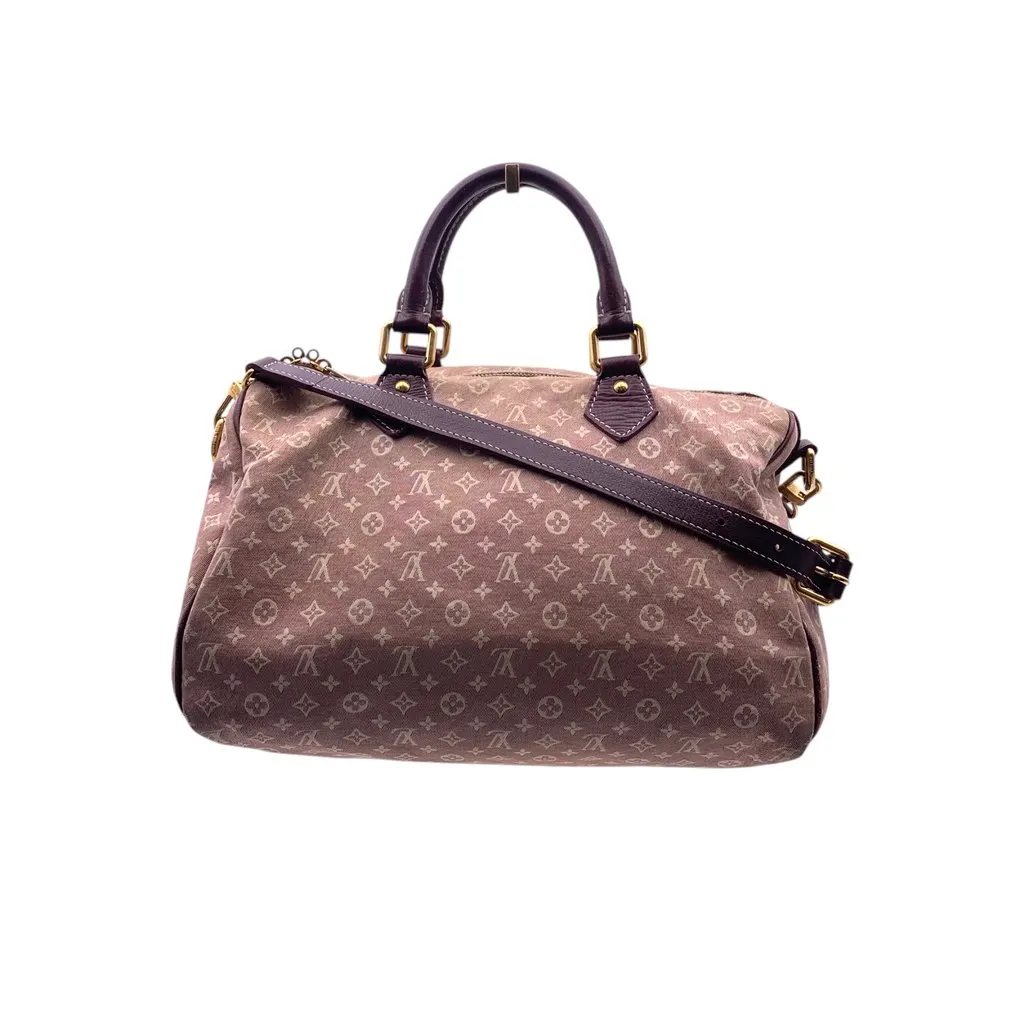 Louis Vuitton Handbag Speedy Bandouliere Beige Canvas Good - Inside View
