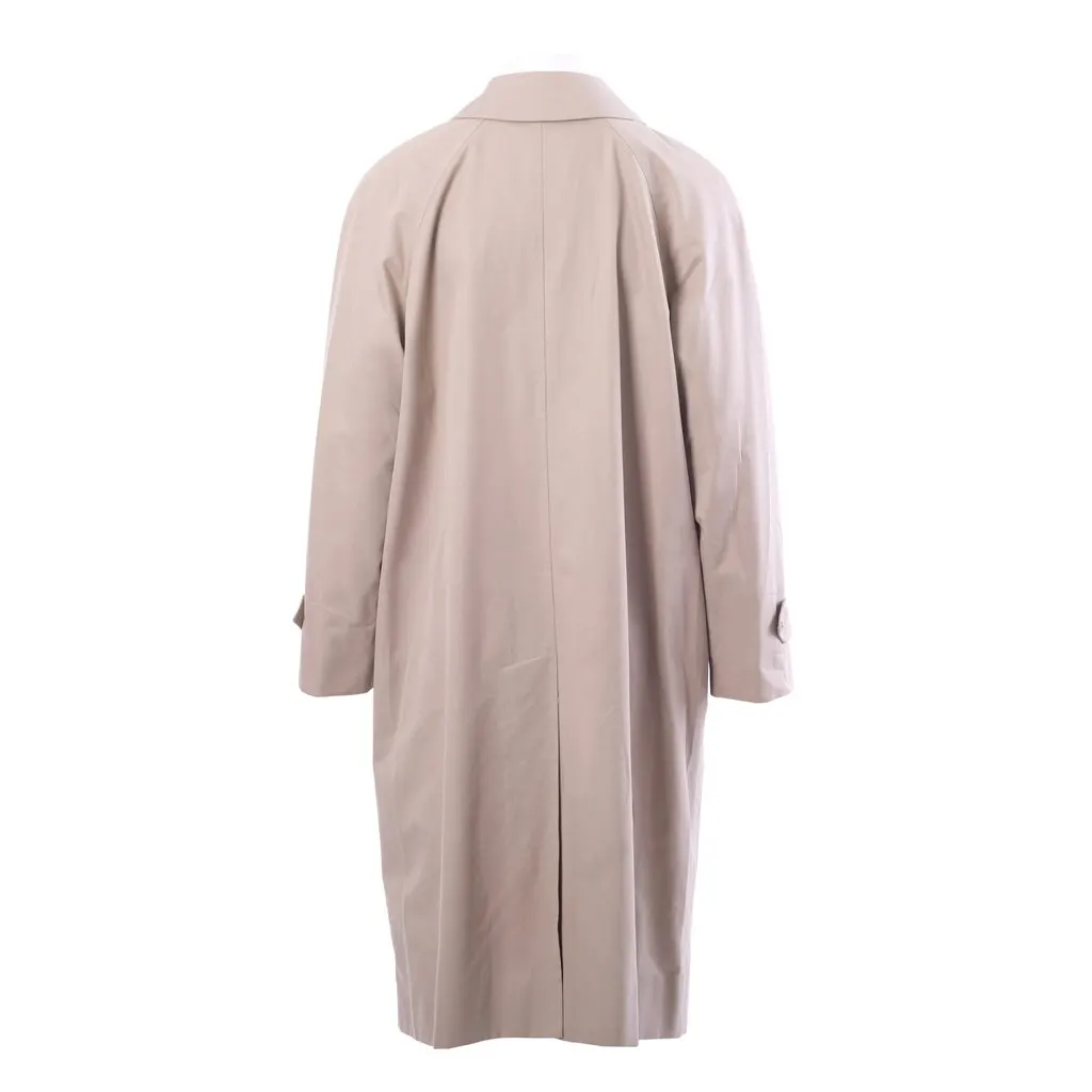 Burberry Vintage Beige Car Coat with Nova Check Lining - '80s Beige Good - Inside View