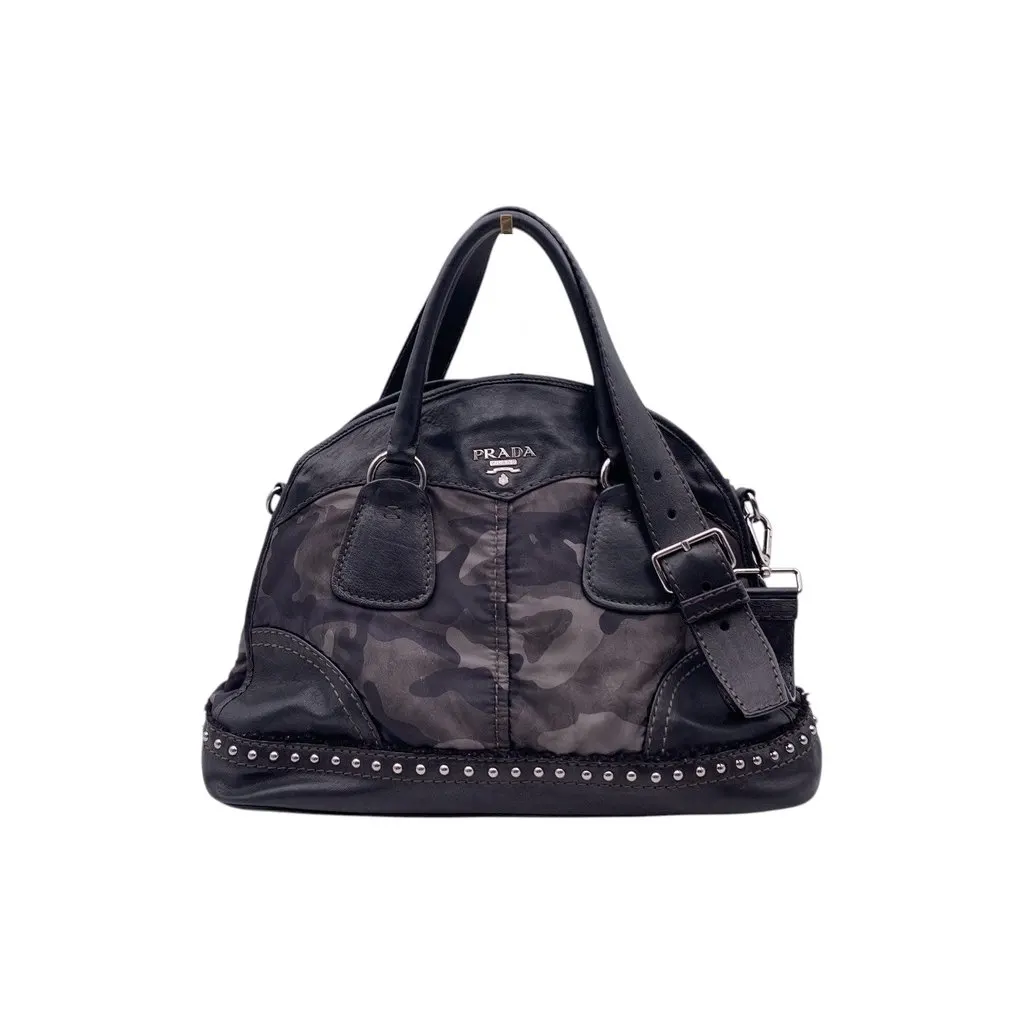 Prada Handbag Tessuto Black Good - Front View
