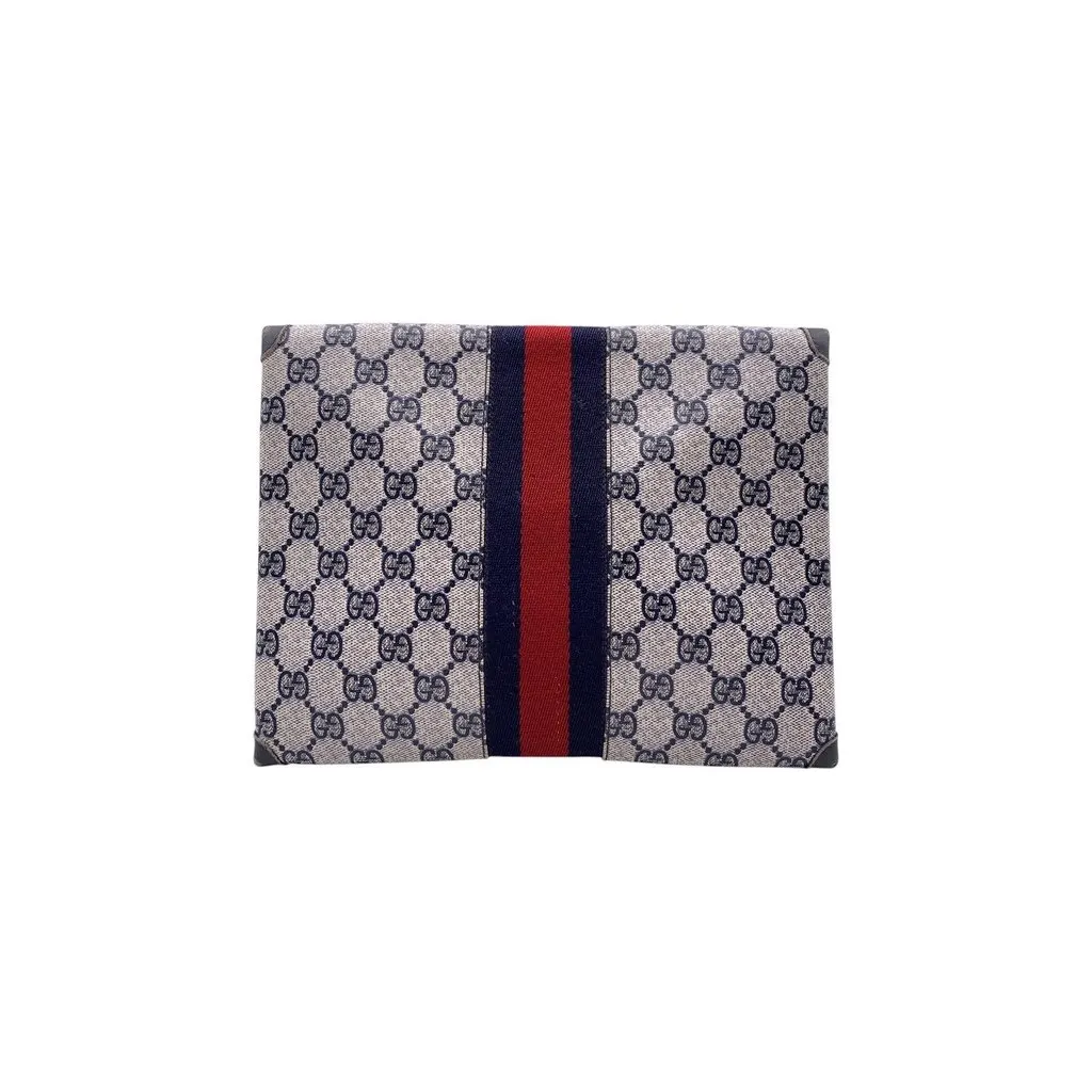 Gucci Clutch Bag Vintage Ophidia Red Canvas Good - Inside View