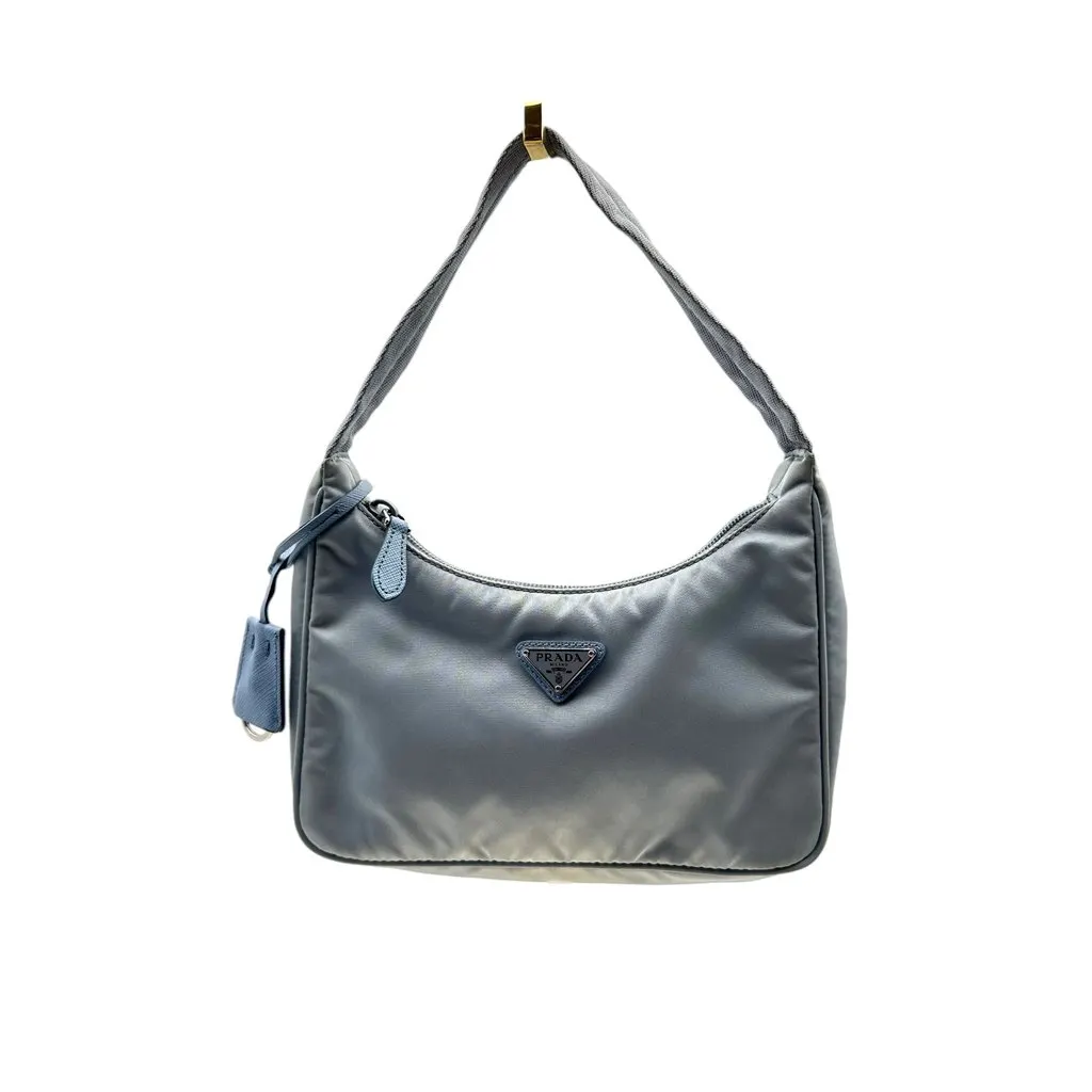 Prada Hobos Re-Nylon Blue Good - Front View