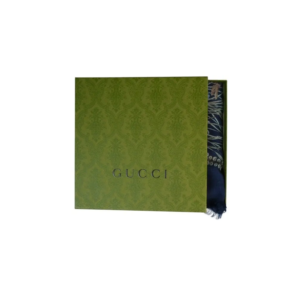 Gucci Scarf MultiColor Wool Good - Back View