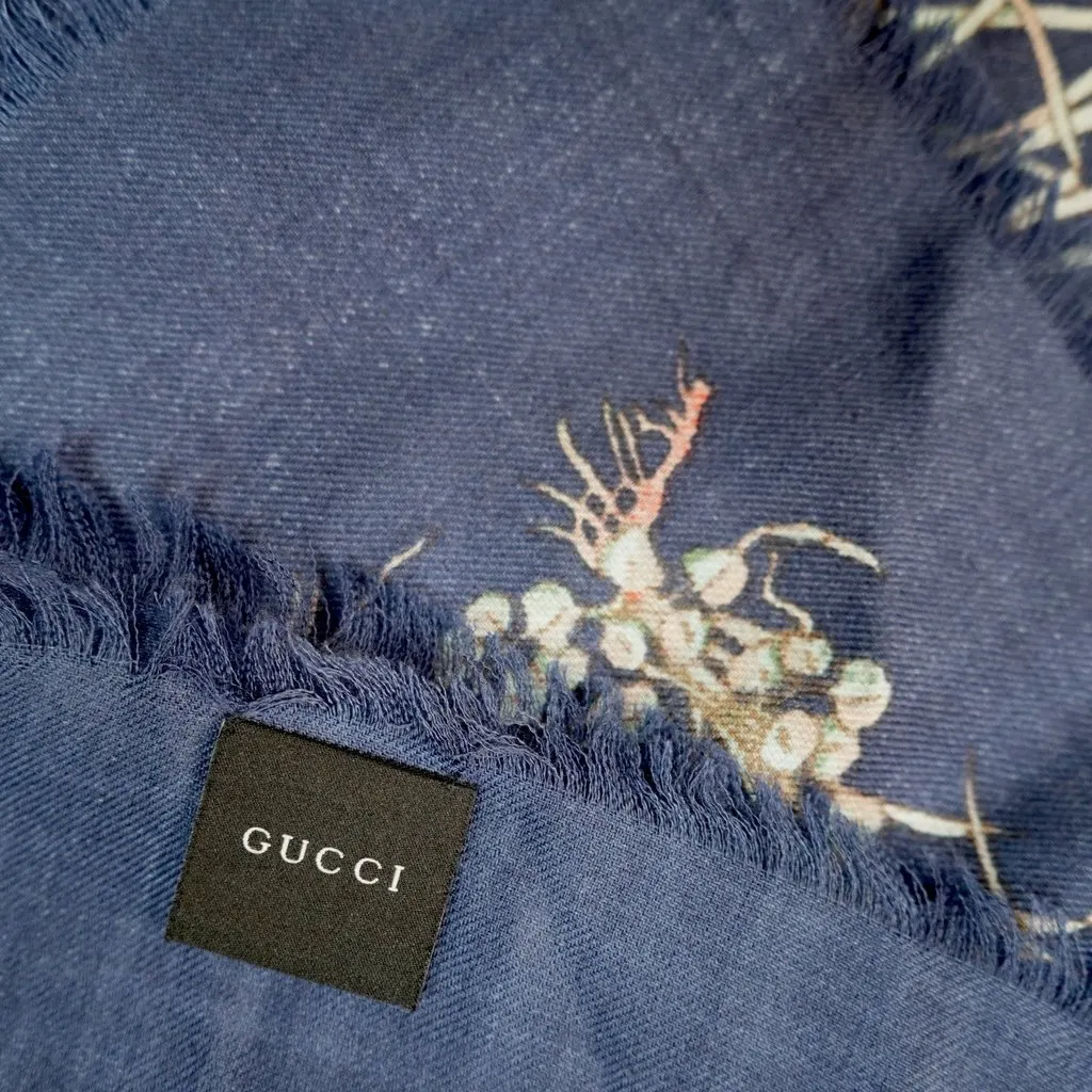 Gucci Scarf MultiColor Wool Good - Inside View