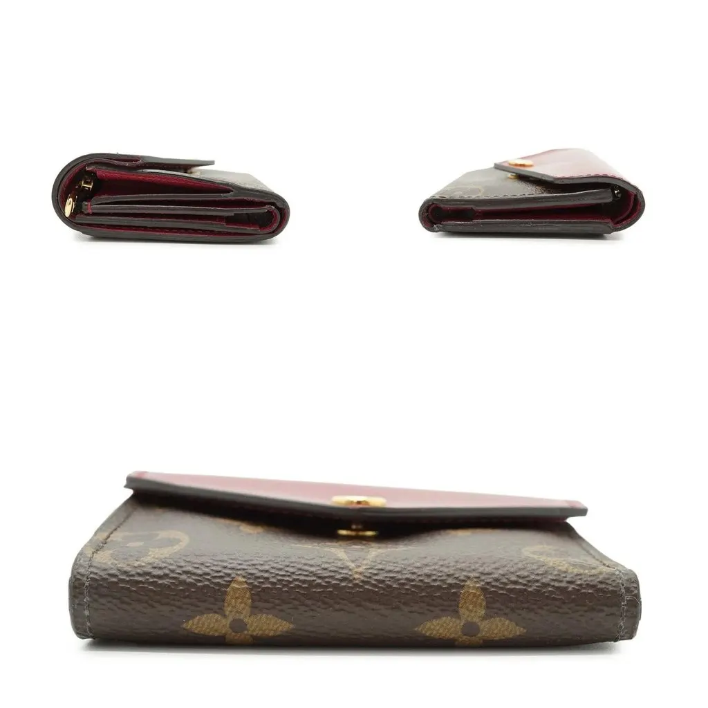 Louis Vuitton Wallet Burgundy Canvas Good - Inside View