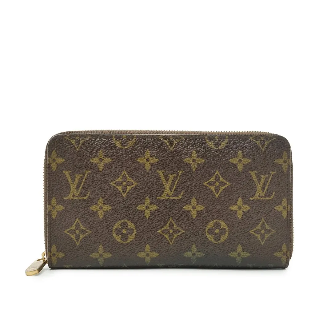 Louis Vuitton Wallet Brown Canvas Good - Front View