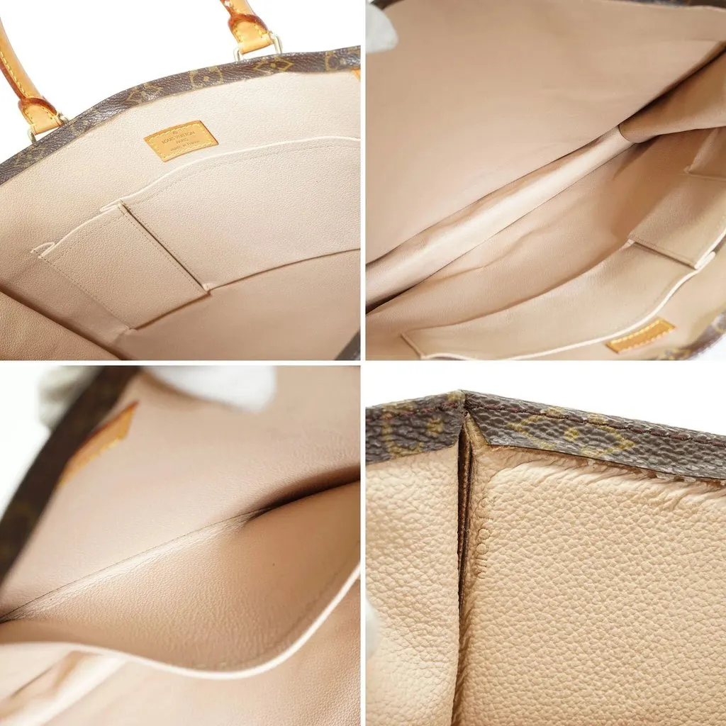 Louis Vuitton Tote Bag Vintage Plat Brown Canvas Good - Box View