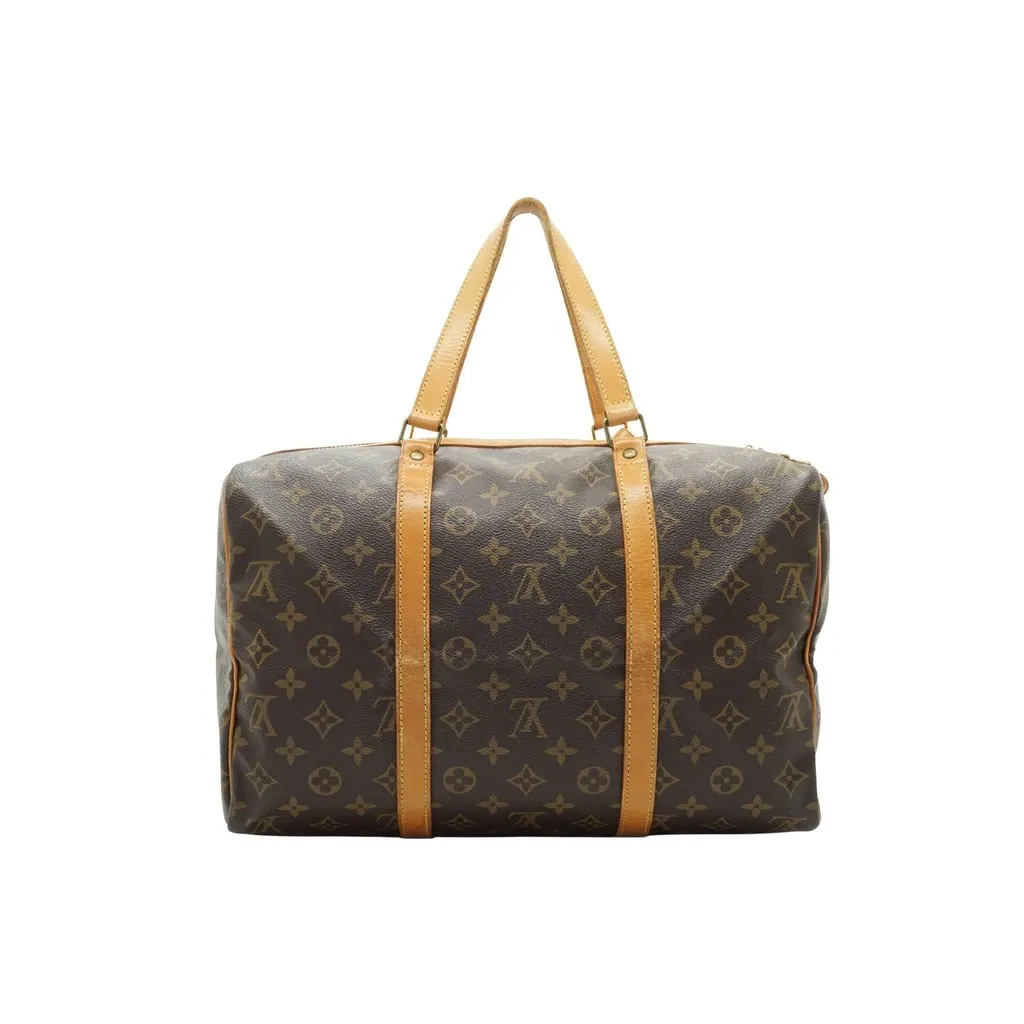 Louis Vuitton Handbag Vintage Sac souple Brown Canvas Good - Back View