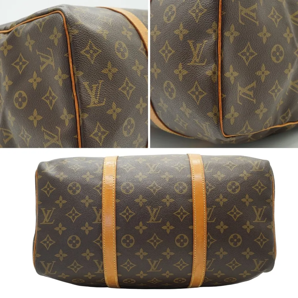 Louis Vuitton Handbag Vintage Sac souple Brown Canvas Good - Inside View