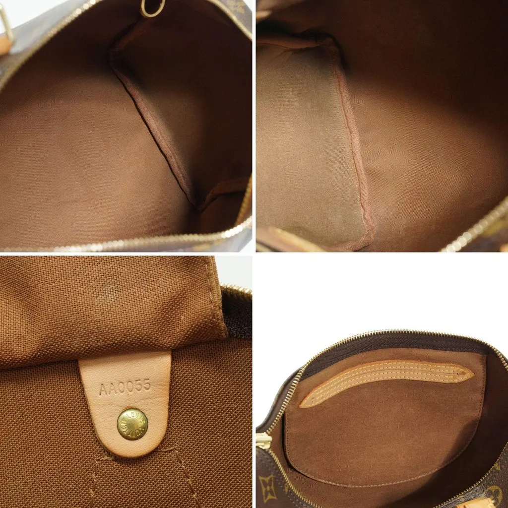 Louis Vuitton Handbag Vintage Speedy Brown Lace Good - Box View