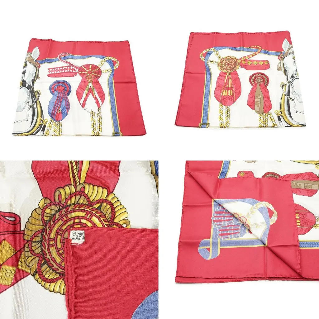 Hermes Scarf Red Silk Good - Box View