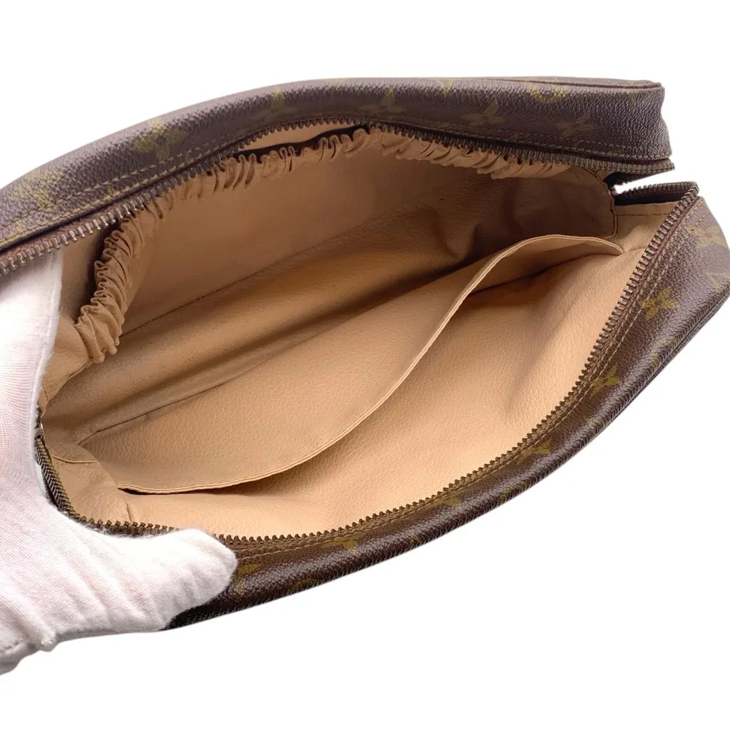 Louis Vuitton Clutch Bag Vintage Trousse de Toilette Brown Canvas Good - Box View