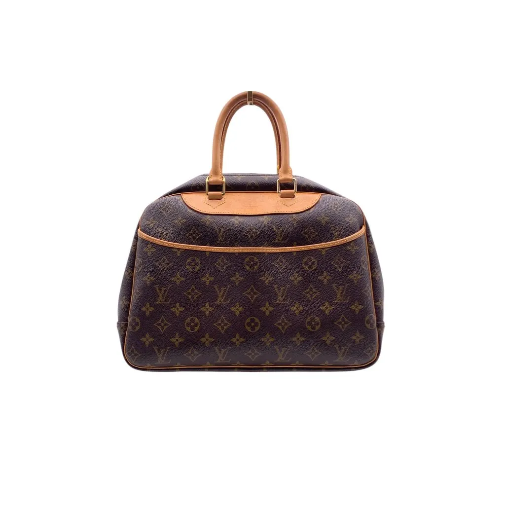 Louis Vuitton Handbag Vintage Deauville Brown Canvas Good - Front View