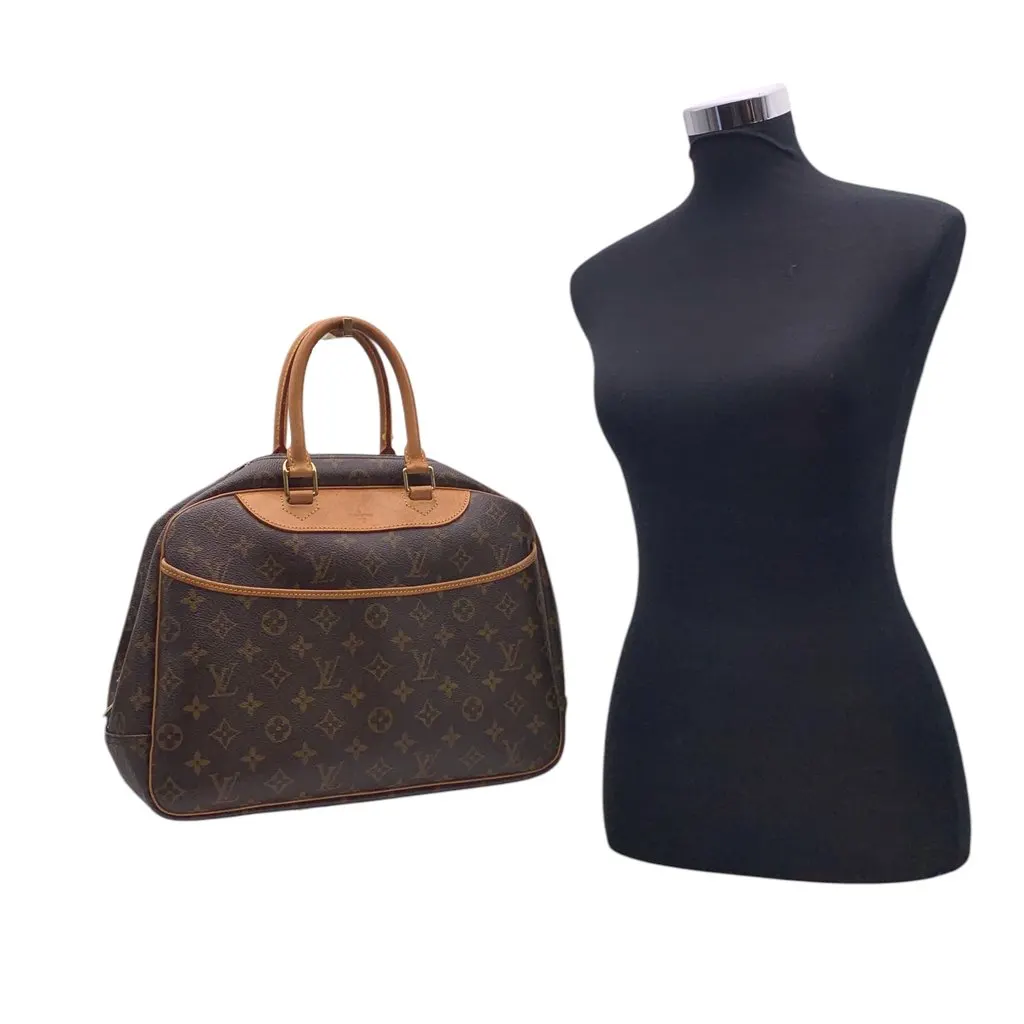 Louis Vuitton Handbag Vintage Deauville Brown Canvas Good - Inside View