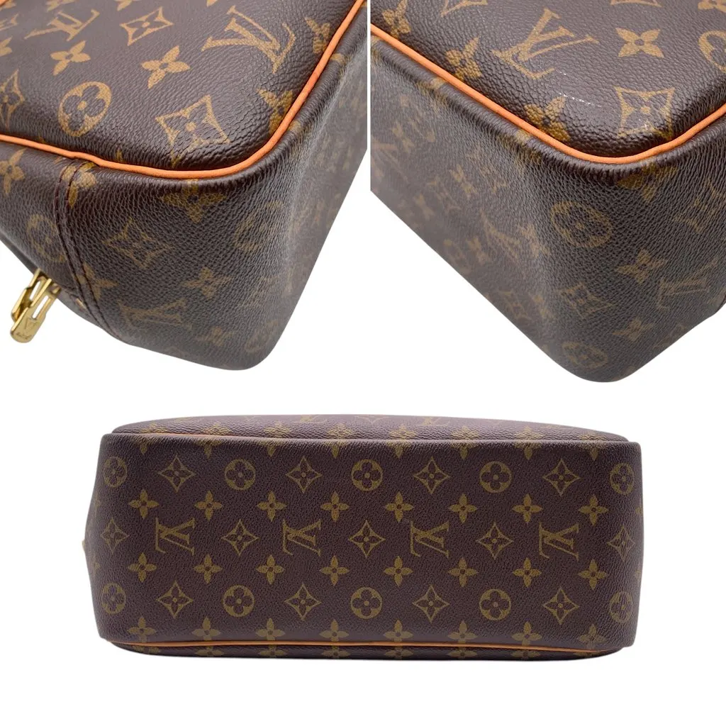 Louis Vuitton Handbag Vintage Deauville Brown Canvas Good - Model View