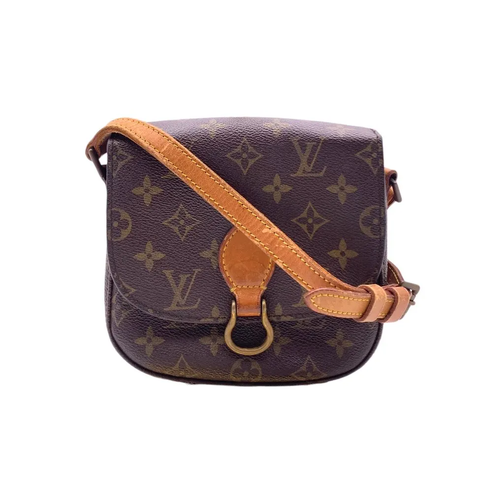 Louis Vuitton Crossbody Bag Vintage Saint Cloud vintage Brown Canvas Good - Front View