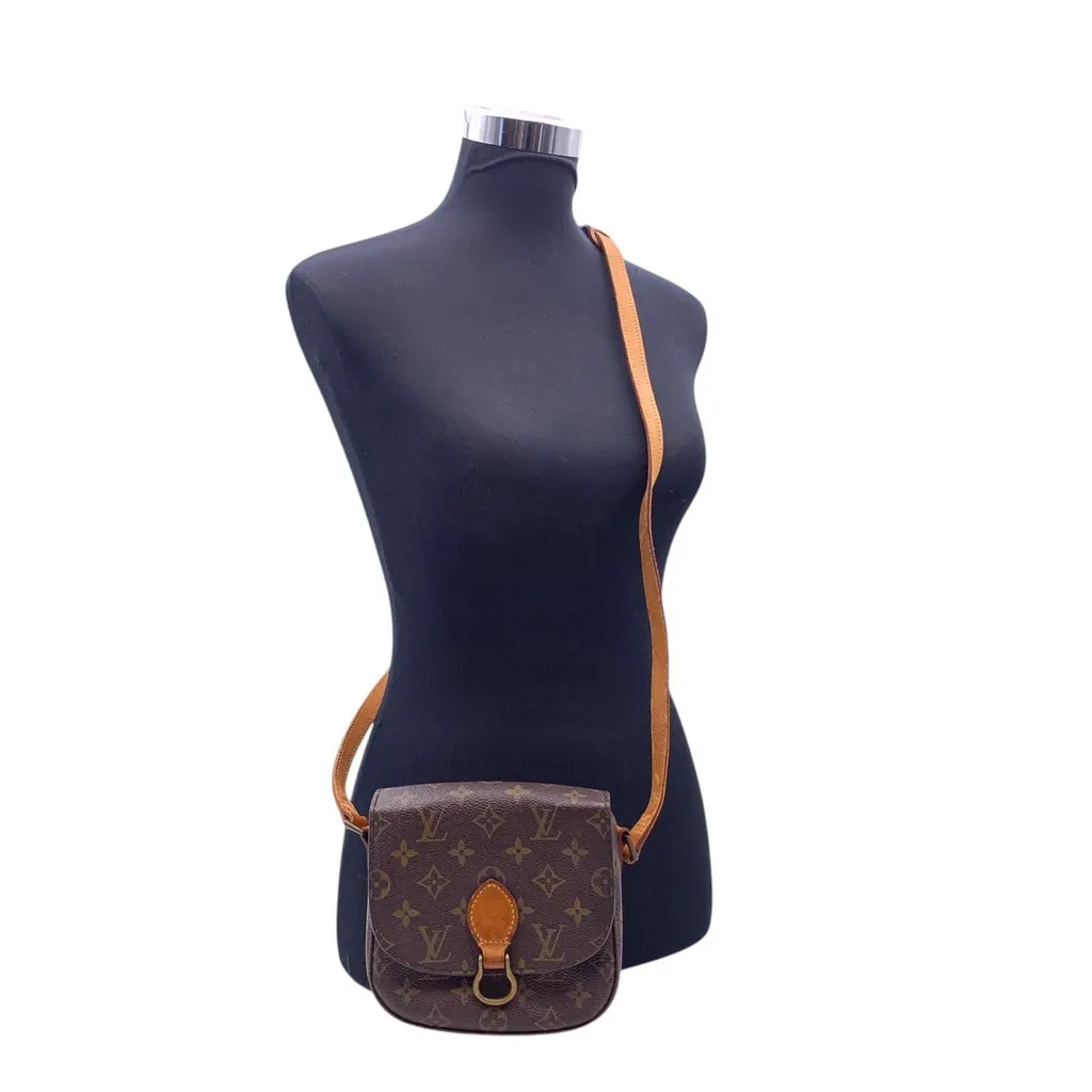 Louis Vuitton Crossbody Bag Vintage Saint Cloud vintage Brown Canvas Good - Back View