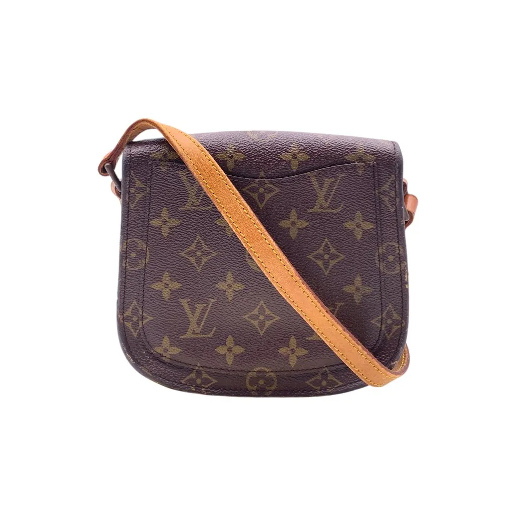 Louis Vuitton Crossbody Bag Vintage Saint Cloud vintage Brown Canvas Good - Inside View
