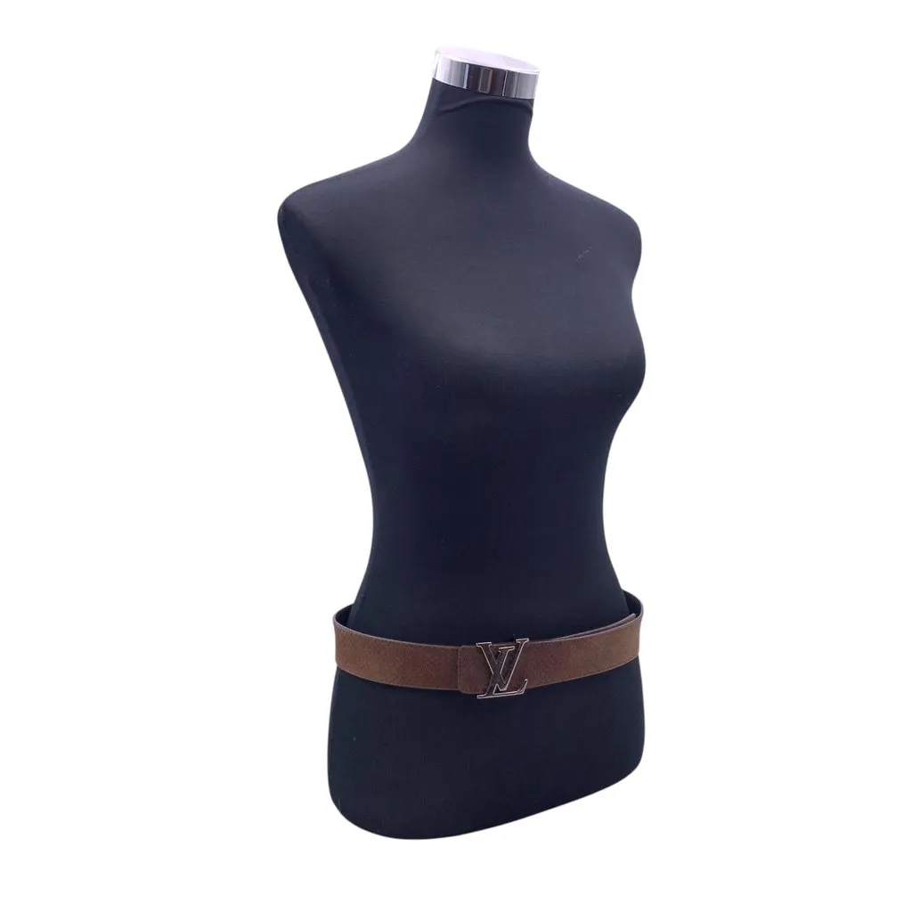 Louis Vuitton Belt Brown Suede Good - Back View