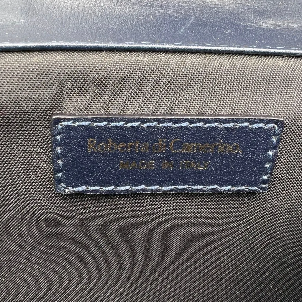 Unsigned Shoulder Bag Velvet Blue Velvet Good - Box View