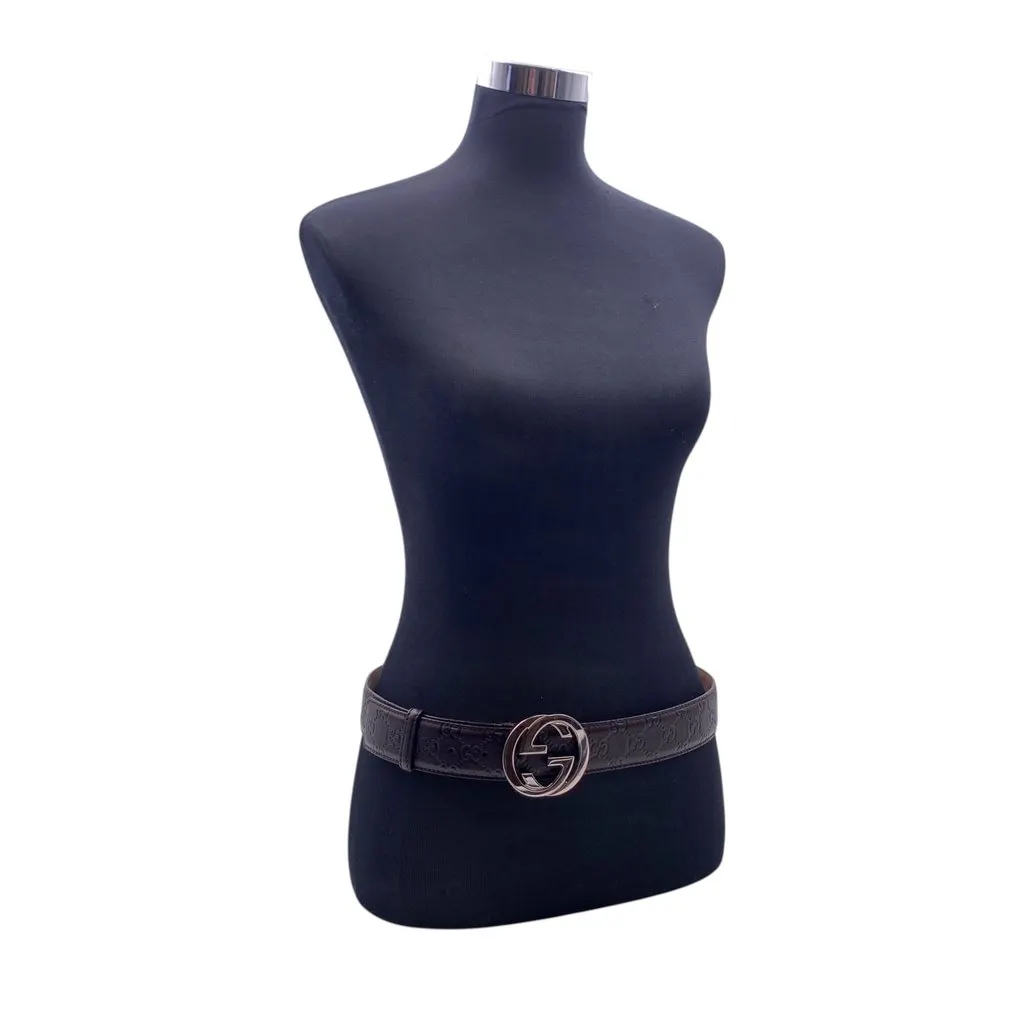 Gucci Belt Brown Leather Good - Back View