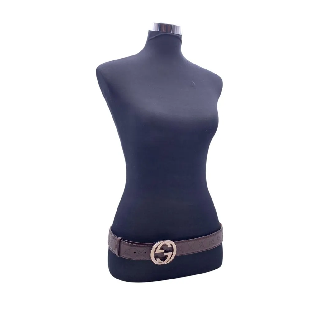 Gucci Belt Brown Leather Good - Back View